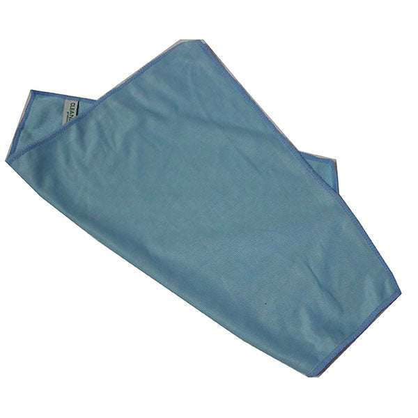 Vibrant blue microfiber cloth (40x40cm) for streak-free glass cleaning, eco-friendly, reusable, and versatile for multiple surfaces.