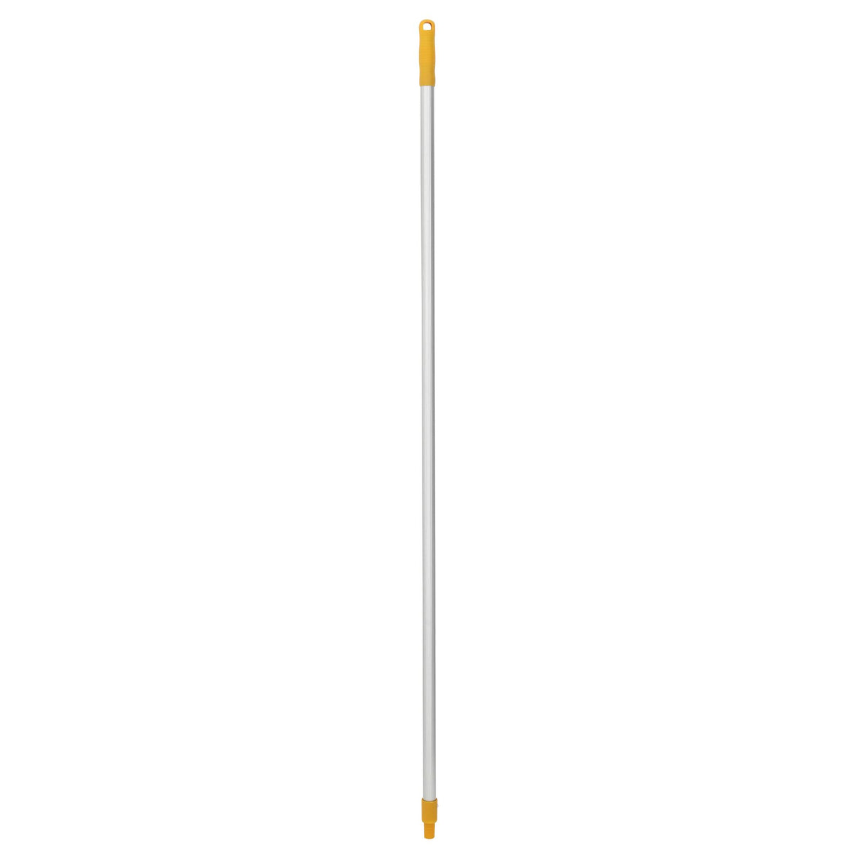 Yellow 150cm Cleanlink mop handle made of durable aluminum, designed for effective cleaning in commercial and residential spaces.