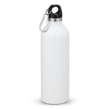 Set of three Intrepid White vacuum bottles, 600ml stainless steel, double-walled, BPA-free, with carry handles and carabiners.