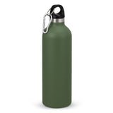 Set of 3 Intrepid Olive vacuum bottles in stainless steel, 600ml, double-wall insulation for keeping drinks hot or cold.