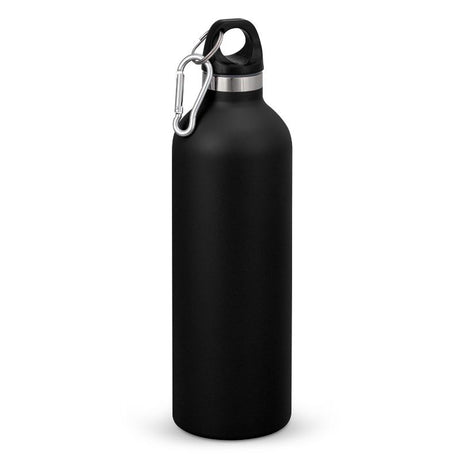 Intrepid Black vacuum bottle set of 3; 600ml stainless steel, keeps drinks cold for 24 hours or hot for 12.
