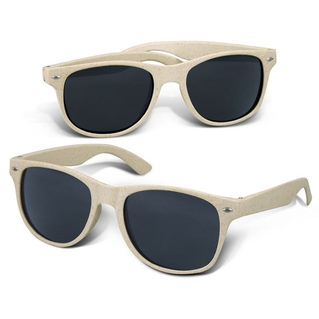 Malibu Basic Natural sunglasses featuring eco-friendly Natura frame, UV 400 lenses, and stylish natural color.