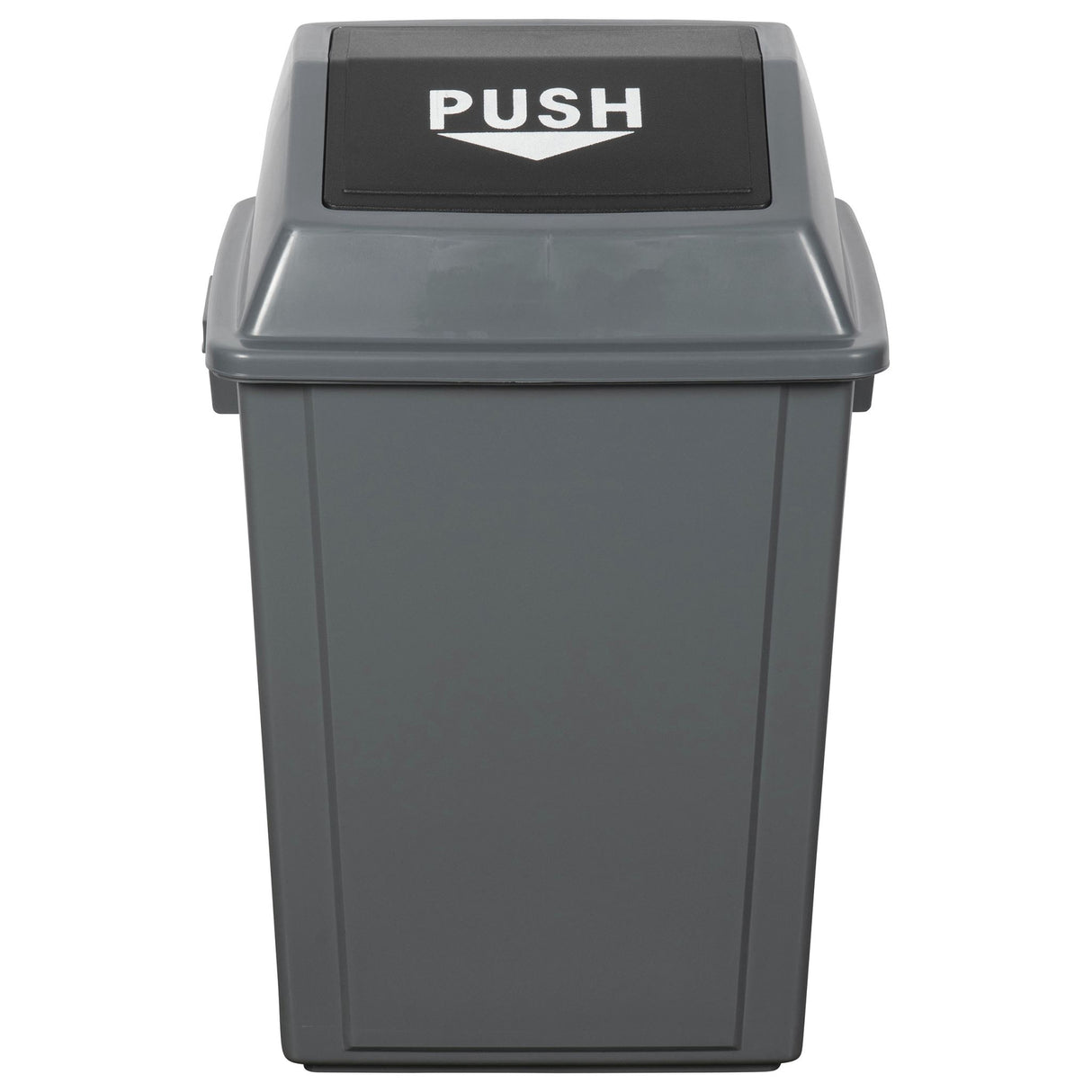 Gray 40L Cleanlink Rubbish Bin with bullet lid, designed for stylish waste disposal in home or office environments.