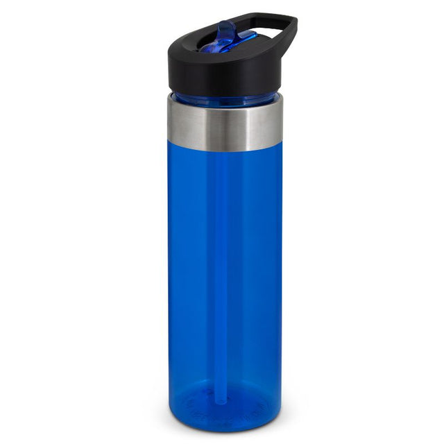 Ten Avana Blue 650ml BPA-free bottles with sleek design, screw-on flip lid, and carry handle for convenient hydration.