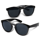 Black Arlo Sunglasses featuring durable frames and 100% UV 400 lenses, designed for style and comfort; sold in 30-unit packs.