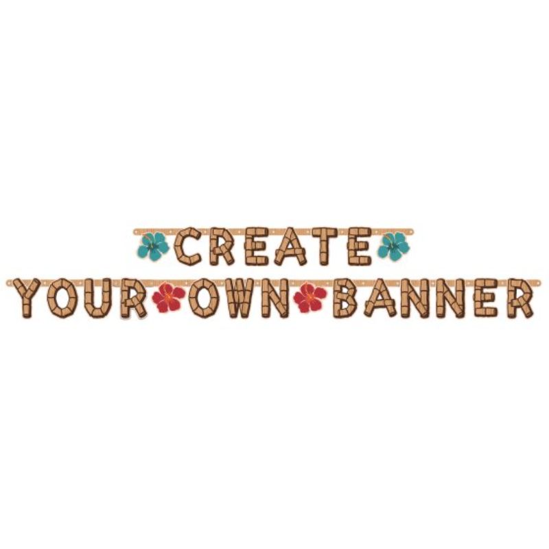Vintage Tiki Create Your Own Customizable Banner