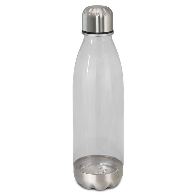 Set of 6 stylish 700ml translucent bottles with stainless steel lids, BPA-free, perfect for hydration on-the-go.