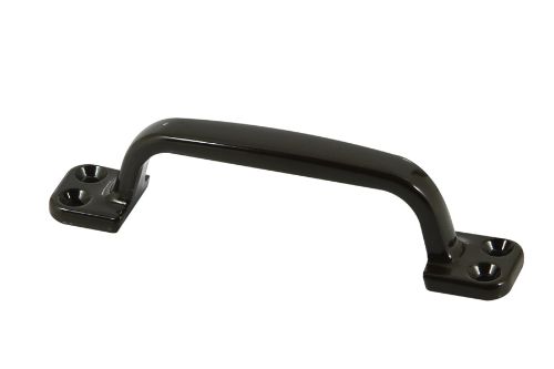 Pull handle in Florentine Bronze, 120mm long, durable zinc with powder coating, ideal for enhancing door aesthetics.