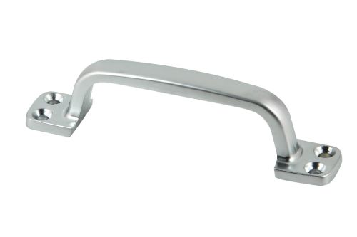 Sleek 120mm satin chrome pull handle, designed for durability and style, perfect for doors and cabinets.