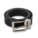 Elegant black Pierre Cardin leather wallet and belt set, featuring RFID protection and adjustable belt, in a stylish gift box.