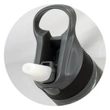 Set of 6 Rover Translucent White water bottles, 800ml, with secure lids and flip-out valves for easy sipping on the go.