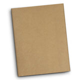 Eco-friendly cork A4 portfolio with zip closure, lined pad, pen holder, card slots, and document pockets, in natural color.