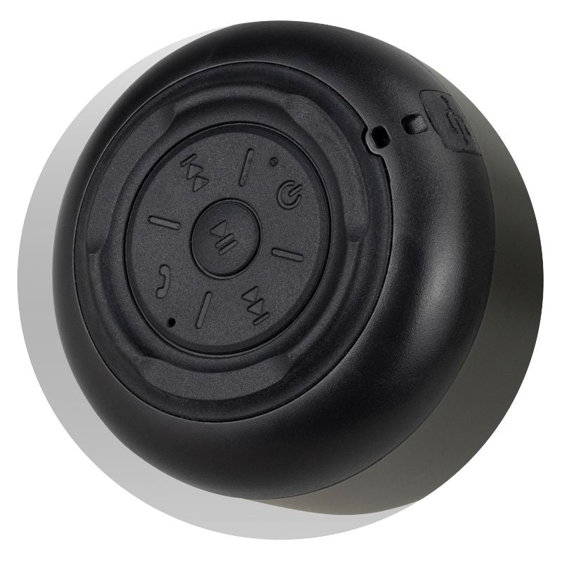Auris Gunmetal Bluetooth Speaker set of 3, featuring 3W sound, sleek design, 10m range, and USB recharge convenience.