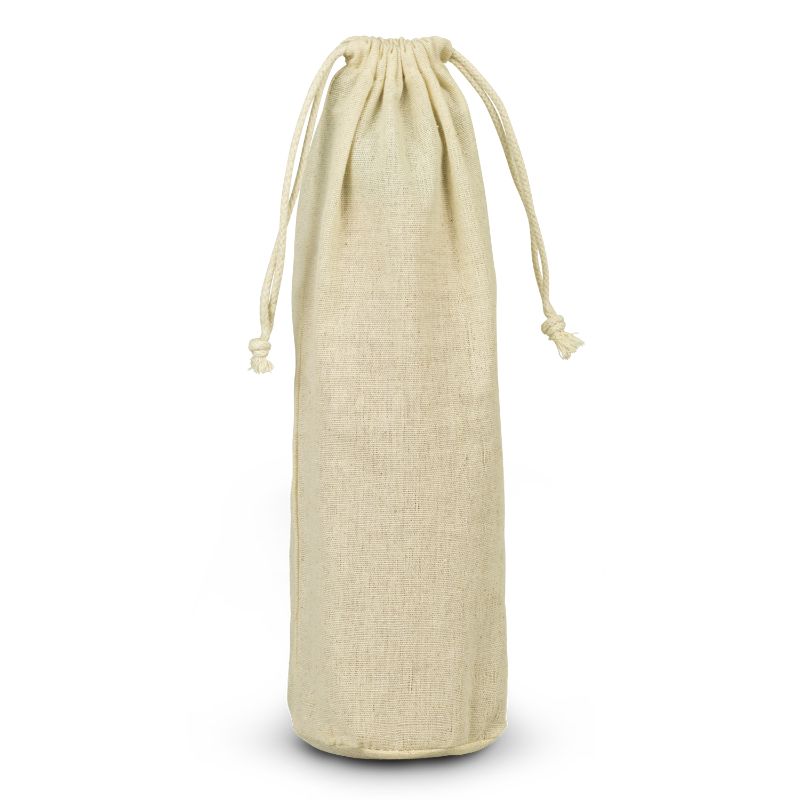 Elegant natural cotton gift bags for bottles, eco-friendly and durable, perfect for any occasion, set of 30.