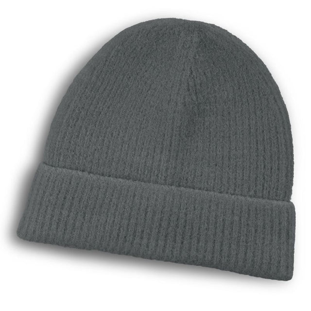 Dark grey avalanche brushed beanie with thick cuff, perfect for warmth and style in chilly weather. Pack of 6 units.
