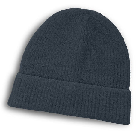 Navy blue Avalanche Brushed Beanie with thick cuff, designed for warmth and style; set of 6 for family or gifting.