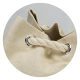 Riverside Canvas Barrel Bag set of 3 in natural color, durable cotton, versatile design for beach days and outdoor adventures.