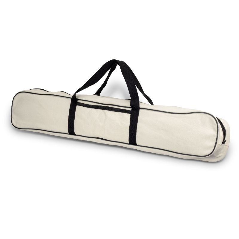 Boundary Cricket Set - Natural featuring a pine wood bat, stumps, bails, soft red ball, and stylish carry bag for outdoor fun.