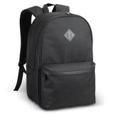 Black Springs Backpack with 15L capacity, durable 600D polyester, zippered closure, padded straps, and multiple pockets for convenience.