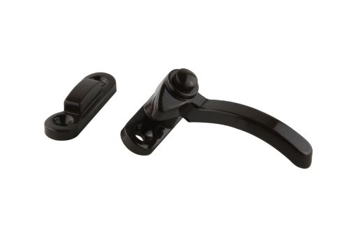 Right Hand Split Rail Fastener in Florentine Bronze, designed for versatile window installation and secure functionality.