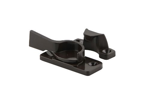 Crescent Sash Fastener in Florentine Bronze, crafted from durable zinc for stylish, secure sliding window operation.