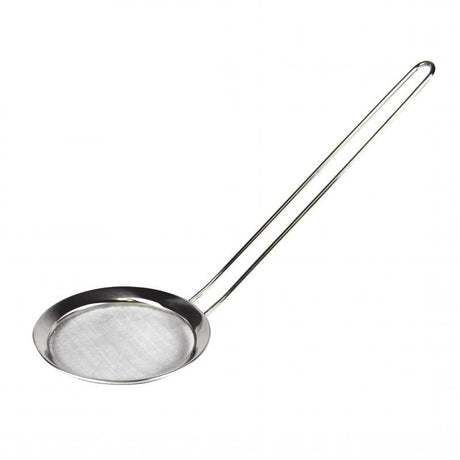 Avanti Stainless Steel Fine Mesh Skimmer, 12.5cm, designed for skimming soups and frying with a durable ergonomic handle.