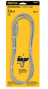 Drain Cleaner - Spring Type Pretul   (1.8m On Card)