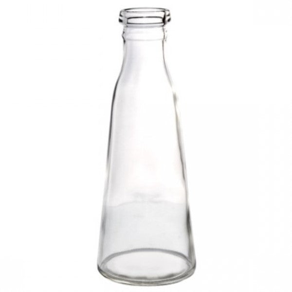 Elegant clear glass bud vase standing 22.5cm tall, perfect for showcasing fresh flowers or as a standalone decor piece.