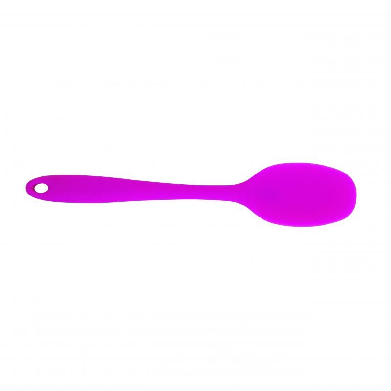 Pink Avanti Silicone Stirring Spoon, 28cm, designed for non-stick cookware, heat resistant, and dishwasher safe.