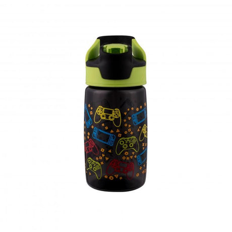 Avanti YumYum Tritan Bottle Gaming, 450ml, features a colorful gaming design, BPA-free, and double wall insulation for temperature retention.