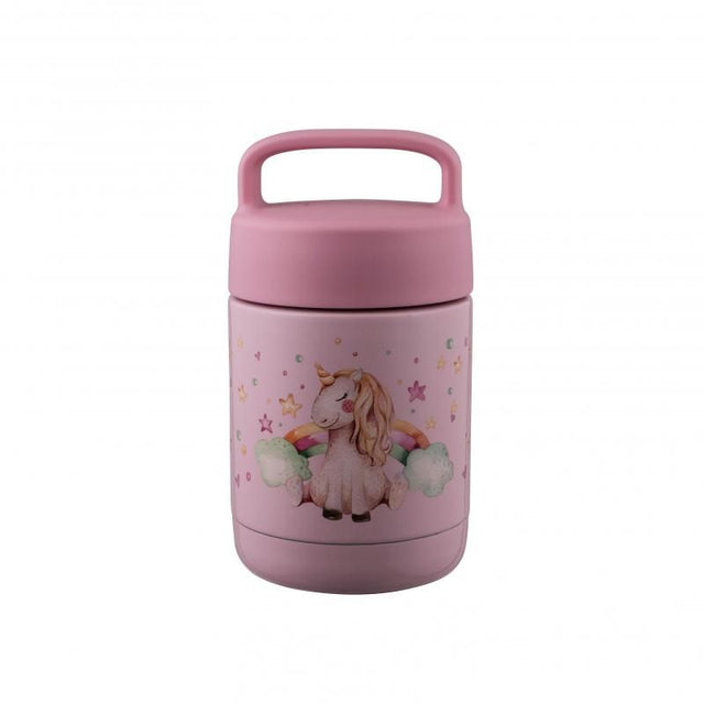 Avanti YumYum Food Jar in Unicorn Dreaming design, 375ml, perfect for packing meals, BPA-free, with a convenient handle.