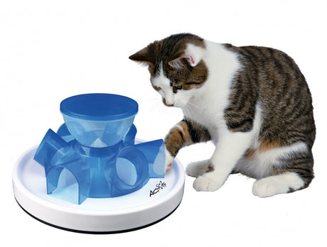 Cat Activity Tunnel Feeder, 28 cm, engaging toy promoting physical and mental stimulation, featuring 6 tubes and adjustable output.