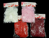Bag of 150 vibrant peach rose petals, perfect for enhancing celebrations and creating beautiful decor.
