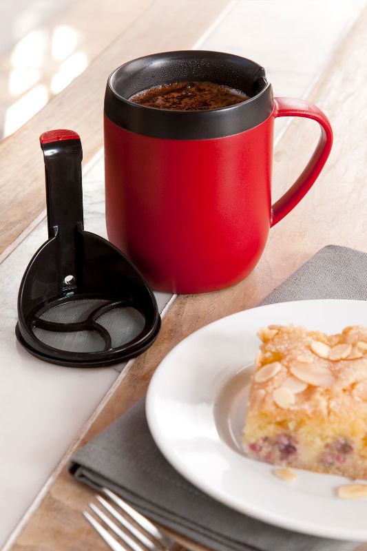 Hot Mug Coffee Plunger - Zyliss Cafetiere (Red)