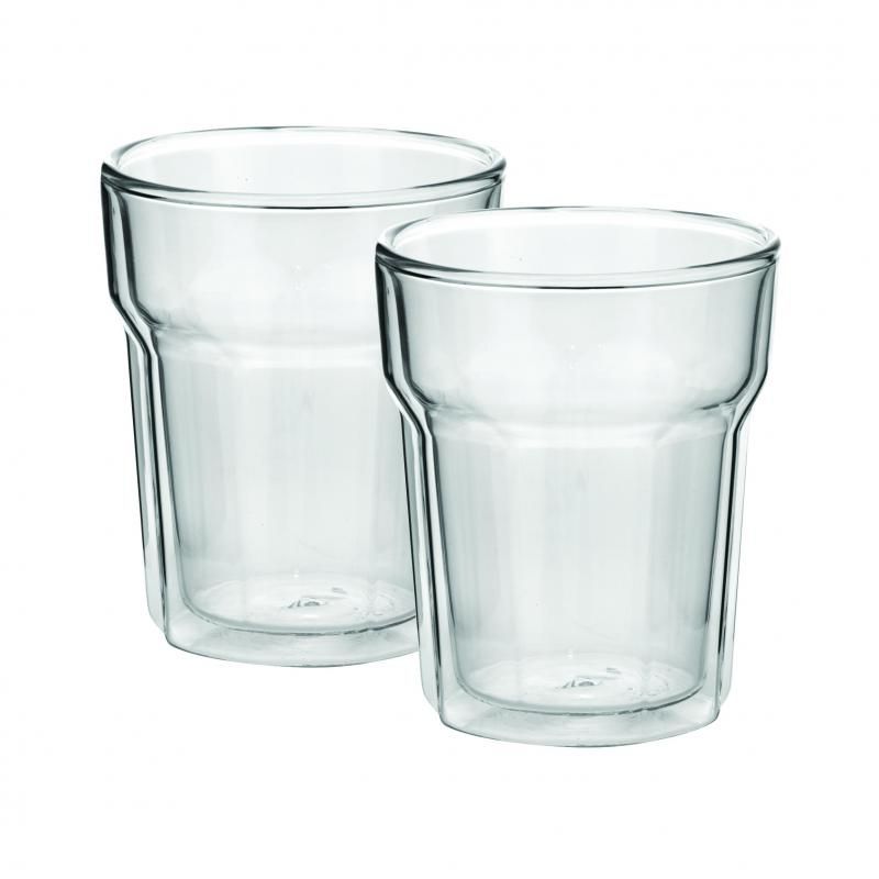 Avanti Nove Twin Wall Glass set of 2, 250ml, perfect for hot/cold drinks, stylish design, prevents condensation.