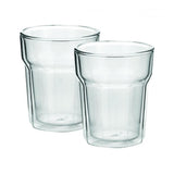 Avanti Nove Twin Wall Glass set of 2, 250ml, perfect for hot/cold drinks, stylish design, prevents condensation.