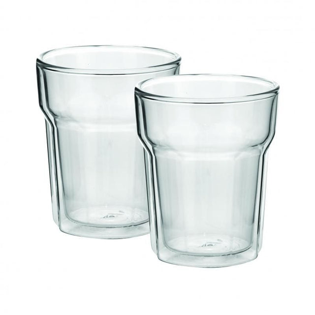 Avanti Nove Twin Wall Glass set of 2, 250ml, perfect for hot/cold drinks, stylish design, prevents condensation.