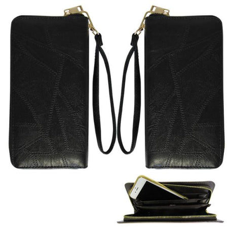 RFID Wallet - Protector Wallet Black features advanced RFID-blocking technology, soft PU leather, and room for a smartphone.