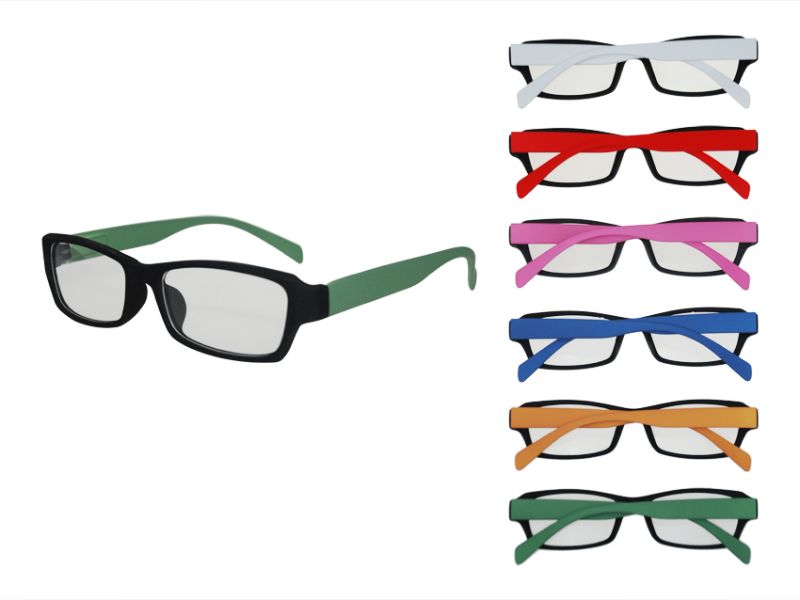 Trendy clear lens fashion glasses in assorted styles, perfect for every occasion and face shape, offered in a set of 20 units.