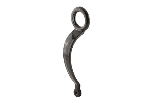 Nightlatch handle in Florentine Bronze, 30mm barrel, designed for Yale locks, enhances security and style for front doors.