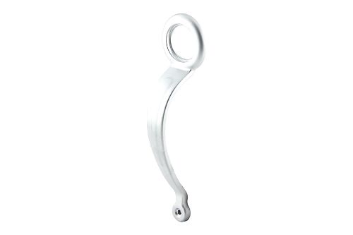 Satin chrome nightlatch handle with 30mm barrel, durable zinc, ideal for Yale locks, enhancing home security and style.