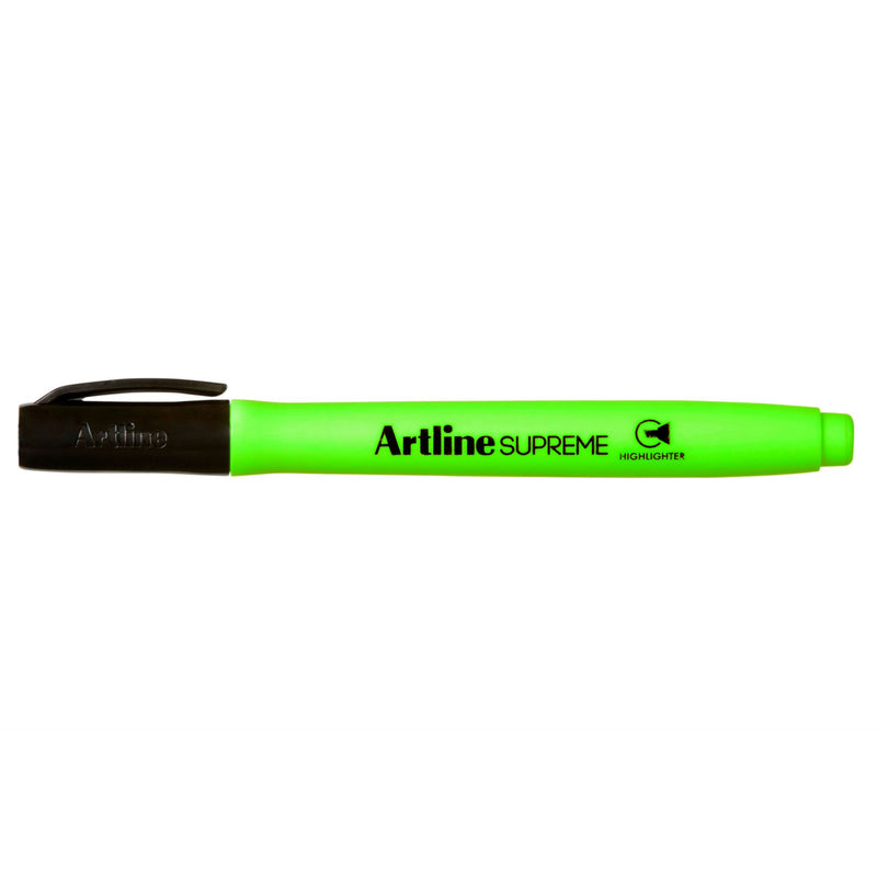 Artline Supreme Highlighter Green -12 units