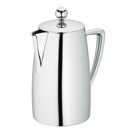 Elegant Avanti Art Deco Coffee Plunger, 800ml, double-wall stainless steel for 6 cups, ideal for stylish brewing.