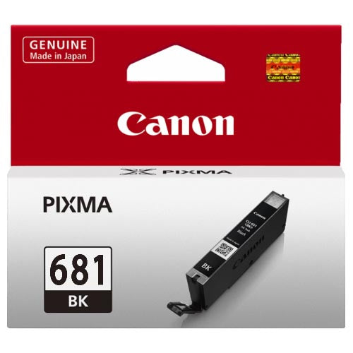 Canon CLI681BK Black Ink Cartridge for Pixma printers, delivering crisp, vibrant prints and smudge resistance. Ideal for photos and documents.