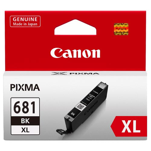 High yield black ink cartridge for vibrant, smudge-resistant prints; compatible with select Canon Pixma and TR models.