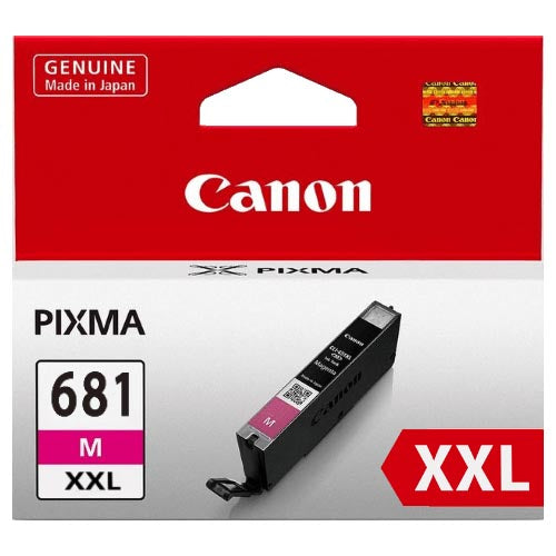 Canon CLI681XXLM Extra High Yield Magenta Ink Cartridge for vibrant, smudge-resistant prints in compatible Canon printers.