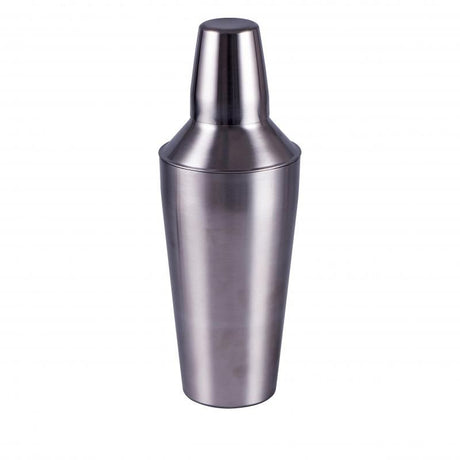 Avanti Sleek Cocktail Shaker 700ml in polished stainless steel, essential for mixing and pouring professional cocktails.