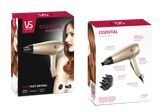 Vidal Sassoon 2100 Watts Hair Dryer with concentrator and diffuser for quick, precise styling and enhanced natural curls.
