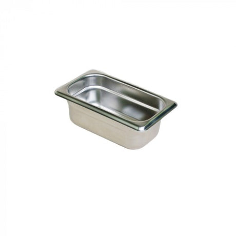 Steampan 1/9 Size 65mm, stainless steel steamer pan with anti-jam feature, ideal for steaming vegetables and seafood.