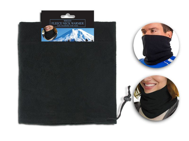 Polar fleece neck and face scarf set of 12, perfect for warmth and comfort during outdoor activities in winter.